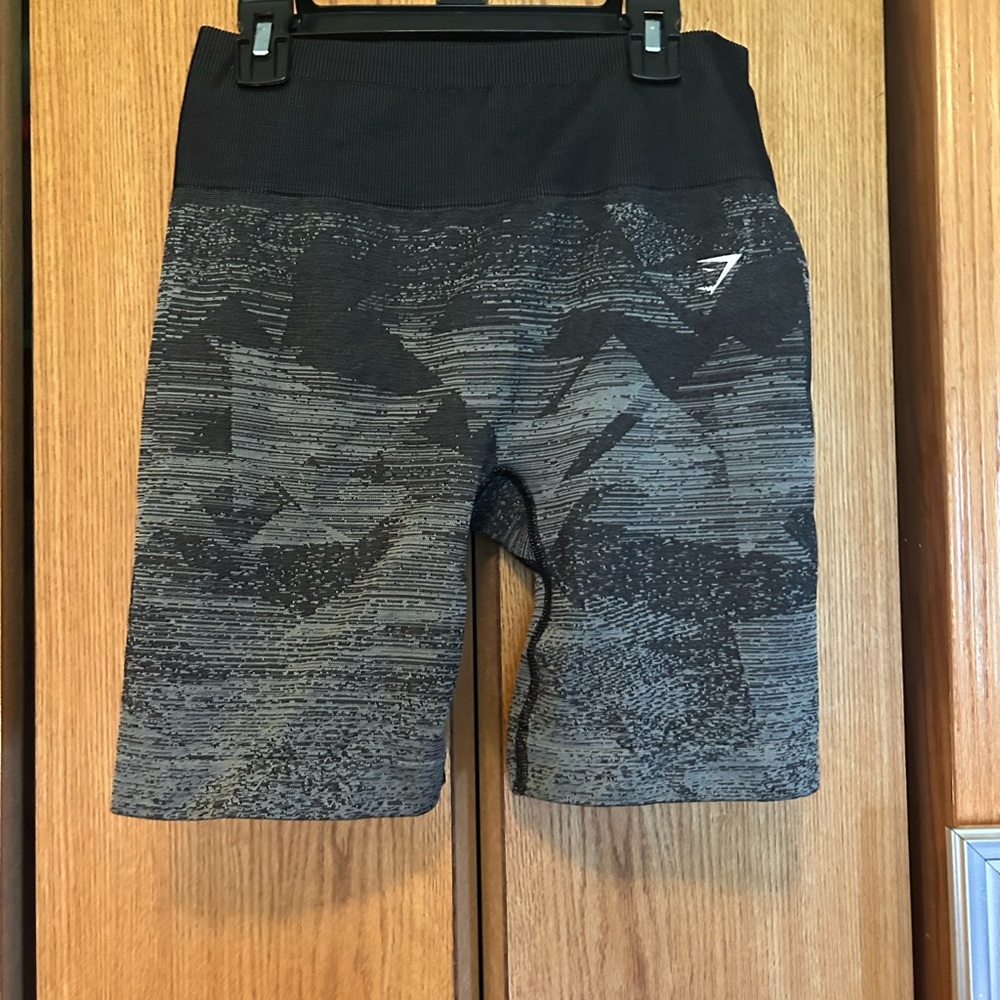 Gymshark Charcoal Patterned Athletic Shorts